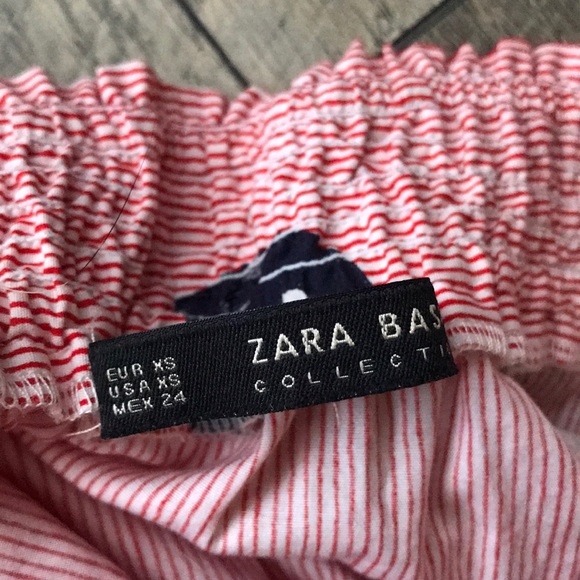 Zara Basic Pocketed Stripe Ruffle Toucan Dress - Picture 10 of 11